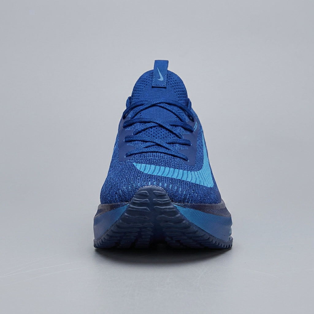 Tênis esportivo AeroRun cor azul - fundo neutro