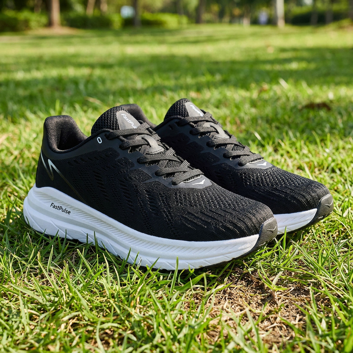 Tênis esportivo FastPulse cor preto - uso ao ar livre
