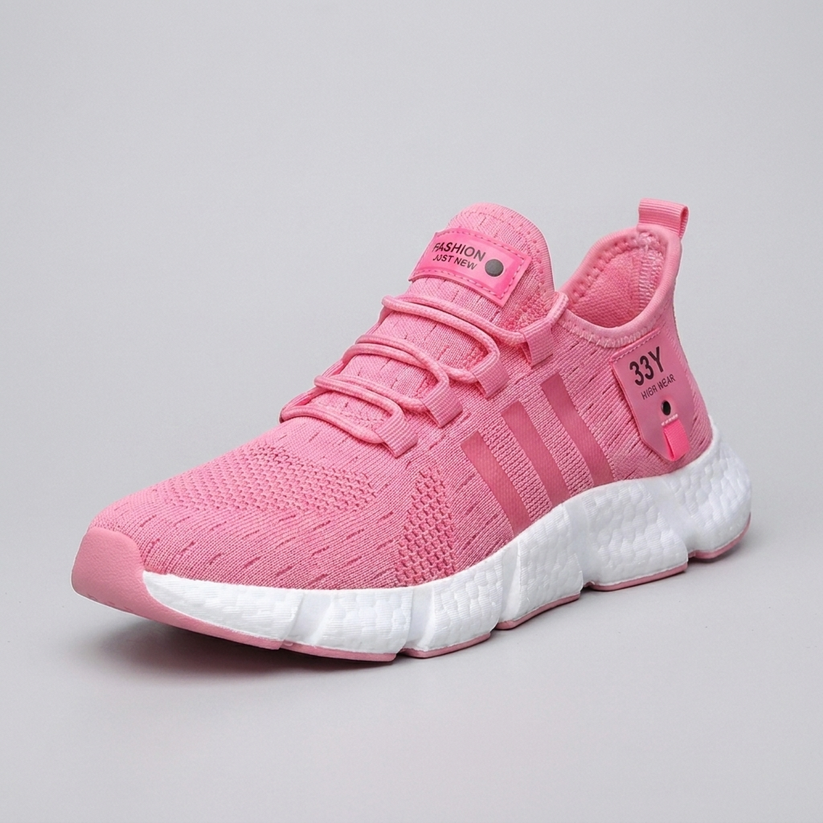 Tênis respirável Pro cor rosa - fundo neutro